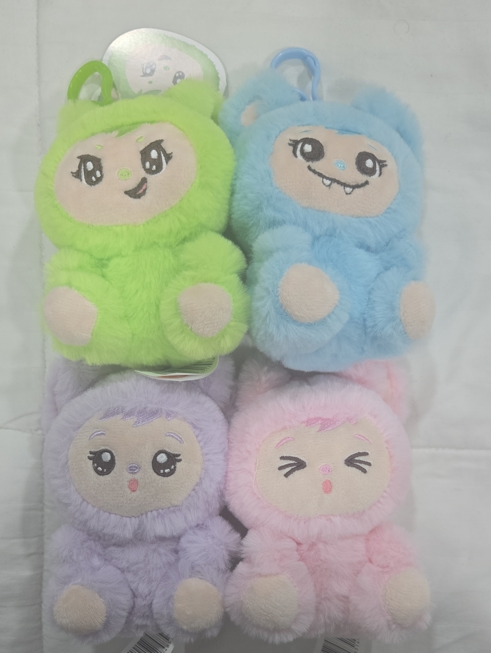 Yoonique LaBabies Plush Clip-On Pendants - Listing is for all 4